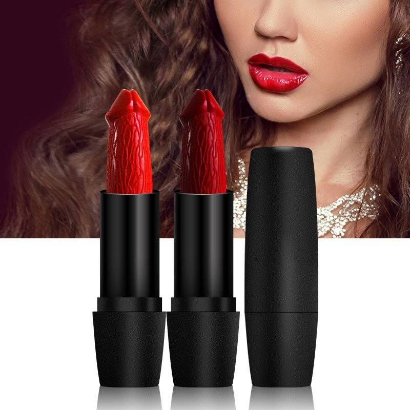 Cores Forma Pênis 20 Matte Batom Umidade de Longa Duração À Prova D' Água Preto Batom Vermelho Lábio Cosméticos Nu batom Lipgloss