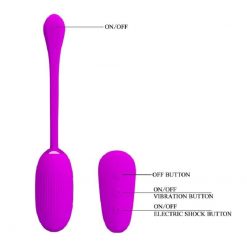 Bonito amor electrick choque 7 velocidade vibrador de silicone controle remoto saltar ovo recarregável vaginal g-spot brinquedo sexual para mulher Vibradores