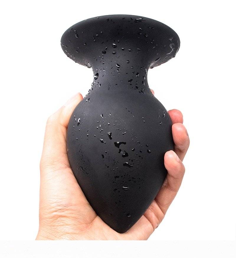 Squeezable enorme butt plug com otário silicone macio anal plug espéculo ânus pesado próstata massageador anal brinquedos sexuais para mulher