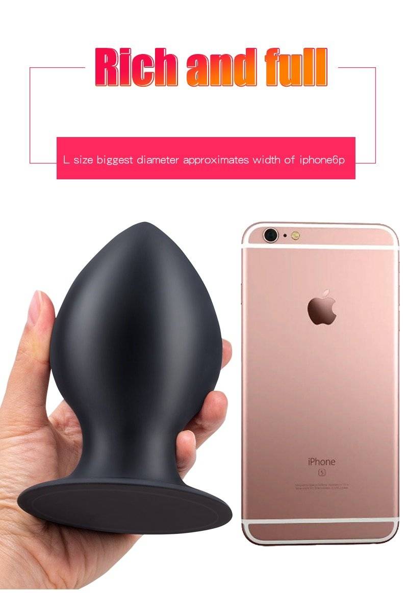 Squeezable enorme butt plug com otário silicone macio anal plug espéculo ânus pesado próstata massageador anal brinquedos sexuais para mulher