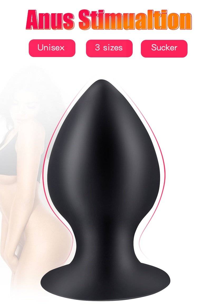 Squeezable enorme butt plug com otário silicone macio anal plug espéculo ânus pesado próstata massageador anal brinquedos sexuais para mulher