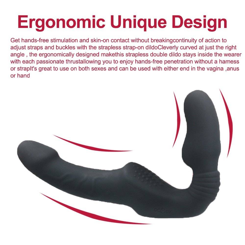 10 velocidades strapless strapon vibrador vibrador feminino duplo vibratório g ponto adulto brinquedos sexuais para mulheres casal anal próstata massageador