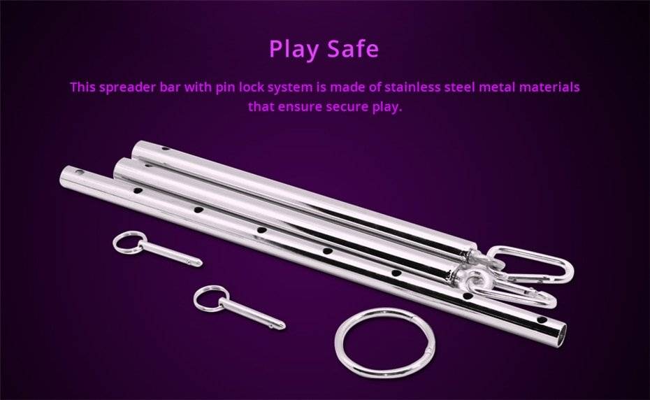Smspade sexy brinquedos para casais dados sexuales escravo aço inoxidável metal ajustável expansível barra de propagador restrições grilhões Smspade sexy brinquedos para casais dados sexuales escravo aço inoxidável metal ajustável expansível barra de propagador restrições grilhões