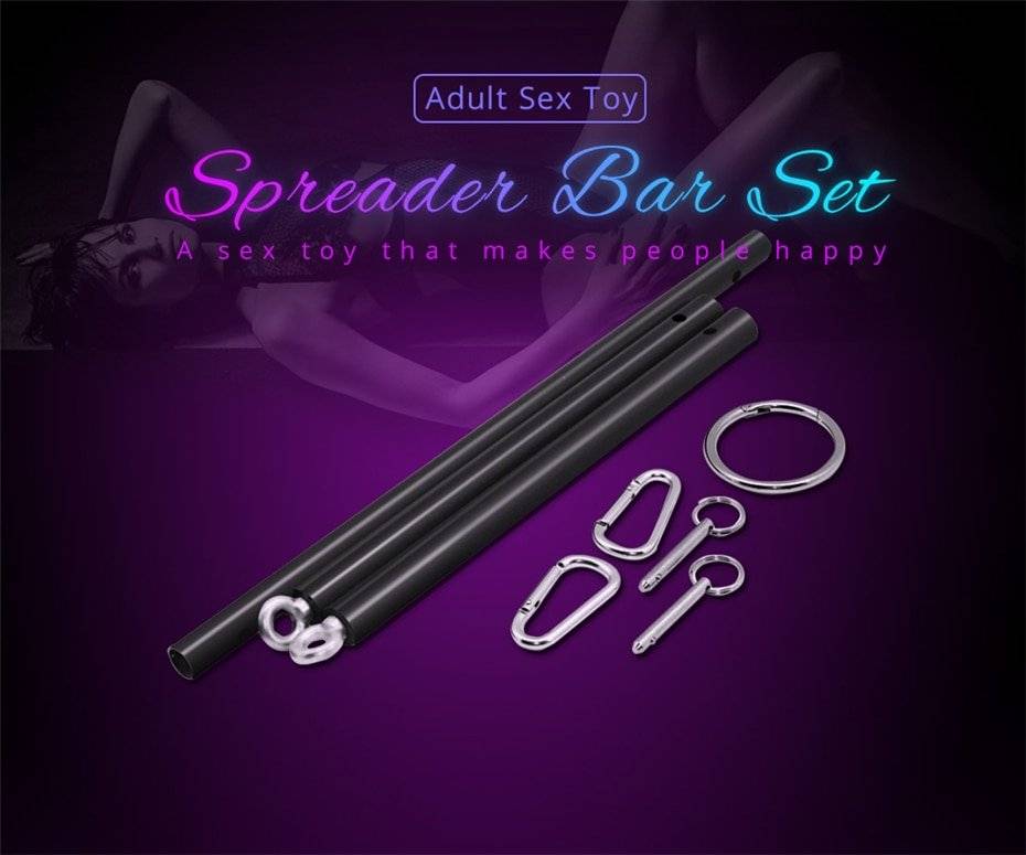 Smspade sexy brinquedos para casais dados sexuales escravo aço inoxidável metal ajustável expansível barra de propagador restrições grilhões Smspade sexy brinquedos para casais dados sexuales escravo aço inoxidável metal ajustável expansível barra de propagador restrições grilhões
