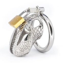 Aço inoxidável lockable galo gaiola masculino dispositivo de castidade cinto com anel cravado bdsm fetiche pênis anel mangas brinquedos sexuais para homem Cintos de Castidade