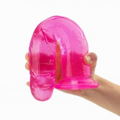 Dildo Jelly Toy Consolo Realístico Pênis com Ventosa Inserção Consolo Plug anal Jogos Adultos