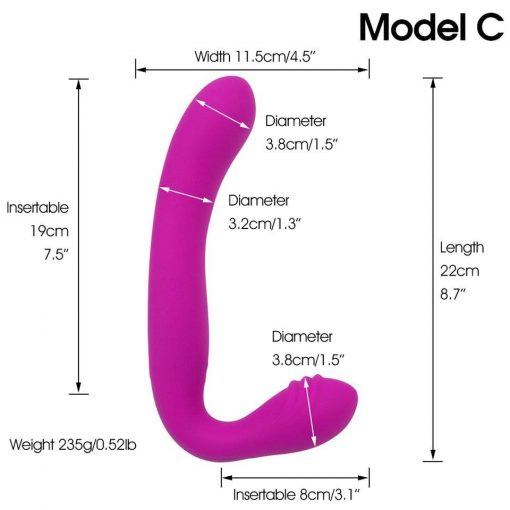 Erotic Sextoys Strapless Strapon Dildo Vibrator Lesbian Strap-on Penis Pegging Double Ended Dildo Adults Sex Toys for Women Vibradores