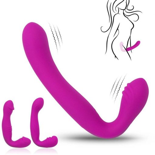 Erotic Sextoys Strapless Strapon Dildo Vibrator Lesbian Strap-on Penis Pegging Double Ended Dildo Adults Sex Toys for Women Vibradores