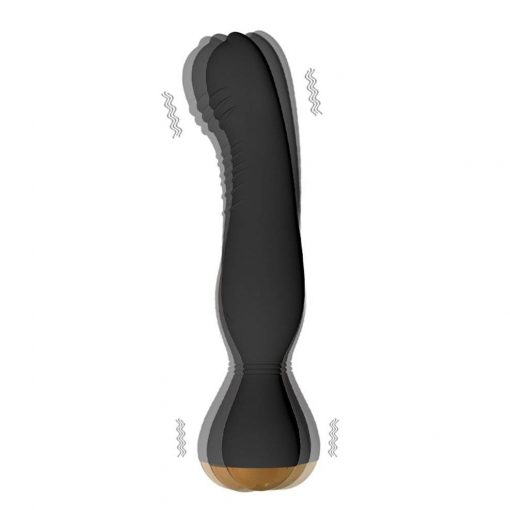 Faak varinha de silicone vibrador poderoso usb recarga cabeça dupla vibratória plug anal clit masturbação massagem próstata vibrador anal Vibradores