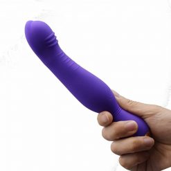 Faak varinha de silicone vibrador poderoso usb recarga cabeça dupla vibratória plug anal clit masturbação massagem próstata vibrador anal Vibradores
