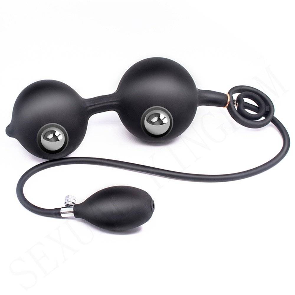 Built-na Esfera De Aço Plugue Anal Inflável Big Longo Auns Bunda Masturbador Prostate Massager G-spot Clitóris Estimulador brinquedos adultos Do Sexo