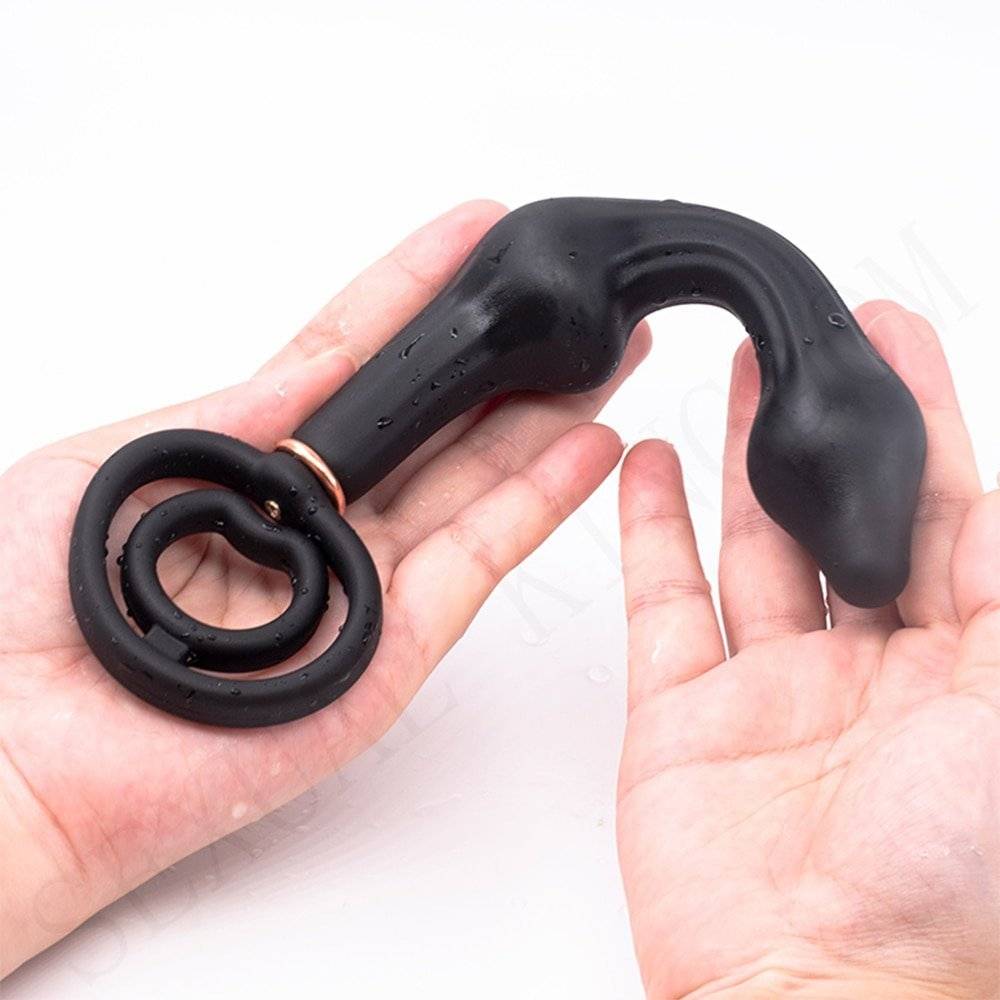 Built-na Esfera De Aço Plugue Anal Inflável Big Longo Auns Bunda Masturbador Prostate Massager G-spot Clitóris Estimulador brinquedos adultos Do Sexo