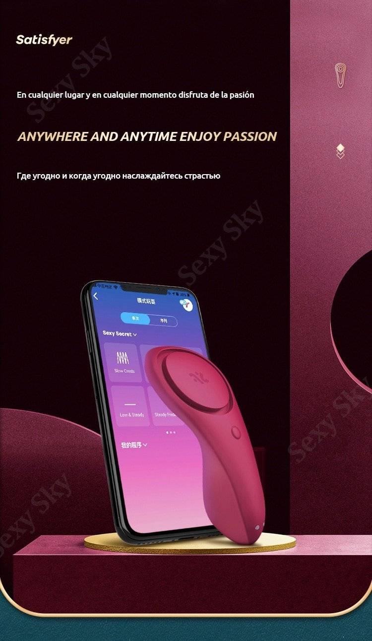 Satisfyer silicone g-ponto vibrador para mulher portátil wearable app controle remoto clitóris estimulador adulto brinquedos sexuais para mulher