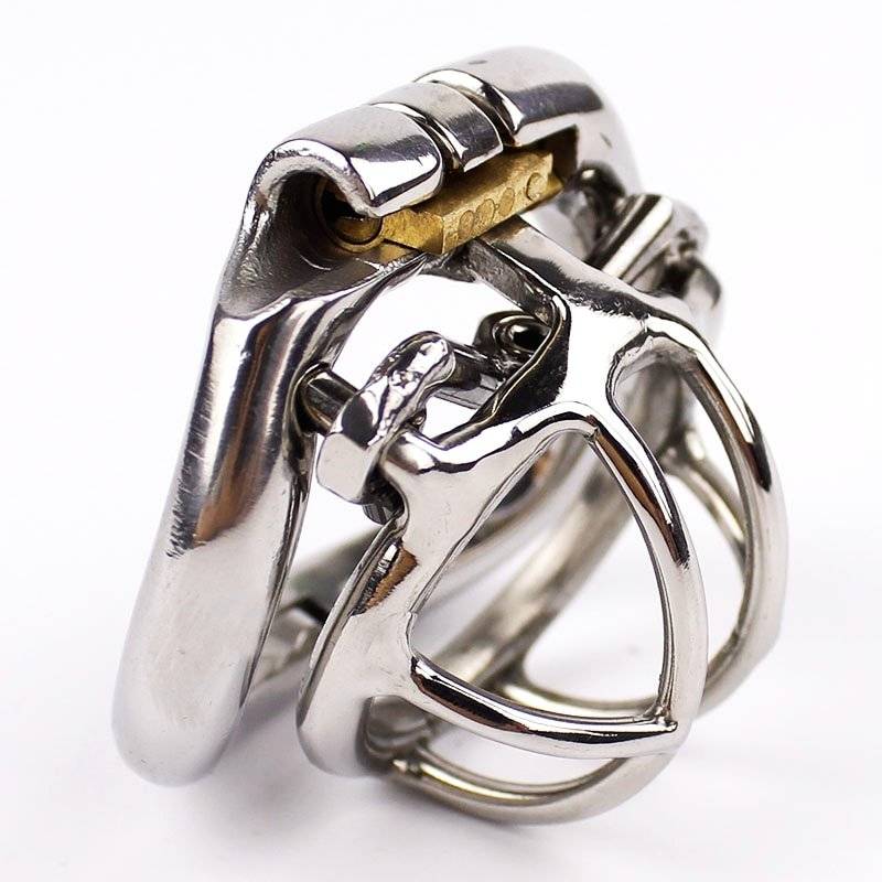 Super pequeno masculino dispositivo de castidade adulto galo gaiola com curva galo anel sexo brinquedos para homens cinto de castidade