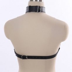 Sutiã Harness Lingerie de Cintas de Couro BDSM Top Vestuário BDSM