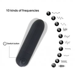 Vibrador Bullet Com Controle Wireless – 10 Velocidades Vibradores