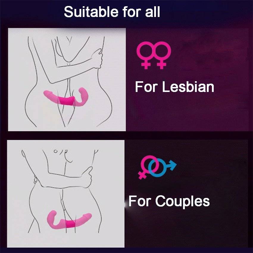 APHRODISIA Strapless Strap-on Dildo Vibrator for Couples Lesbian Wireless Remote Control Double Ended Vibrating Adult Sex Toys