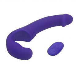 Vibrador Sem Alças Strapless Cinta Peniana Dupla Pegging Inserção Cinta Peniana Jogos Adultos Vibradores