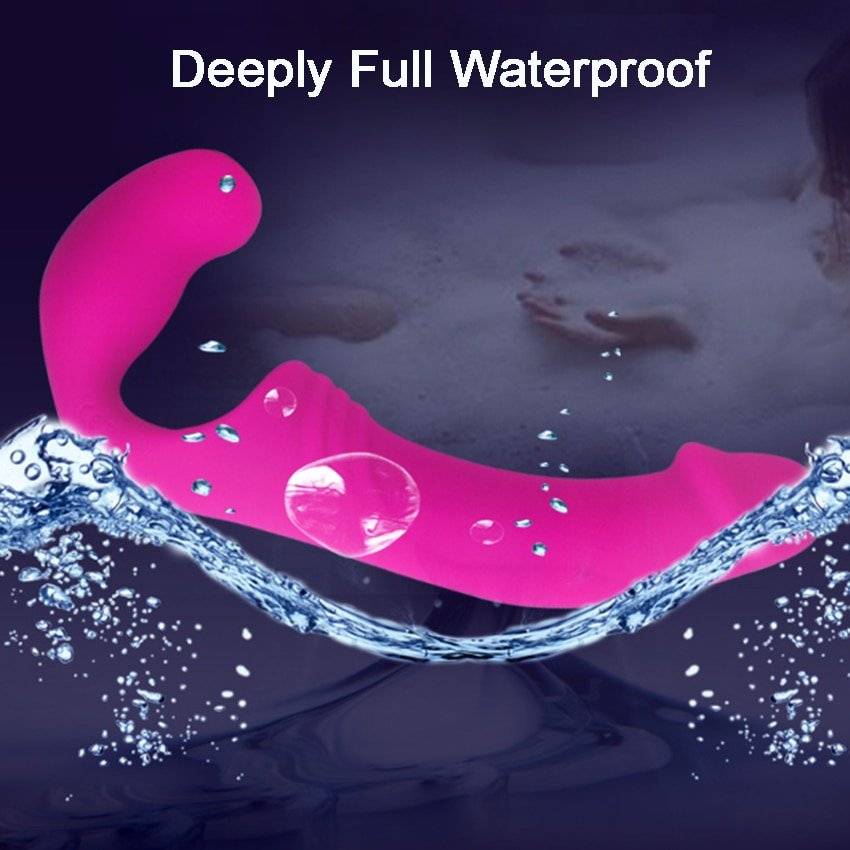 APHRODISIA Strapless Strap-on Dildo Vibrator for Couples Lesbian Wireless Remote Control Double Ended Vibrating Adult Sex Toys