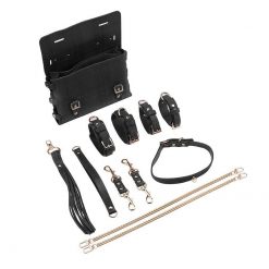 Bolsa Necessaire Personal BDSM Conjunto Kit Bondage Algemas BDSM Chicote Bondage Coleira Jogos Adultos