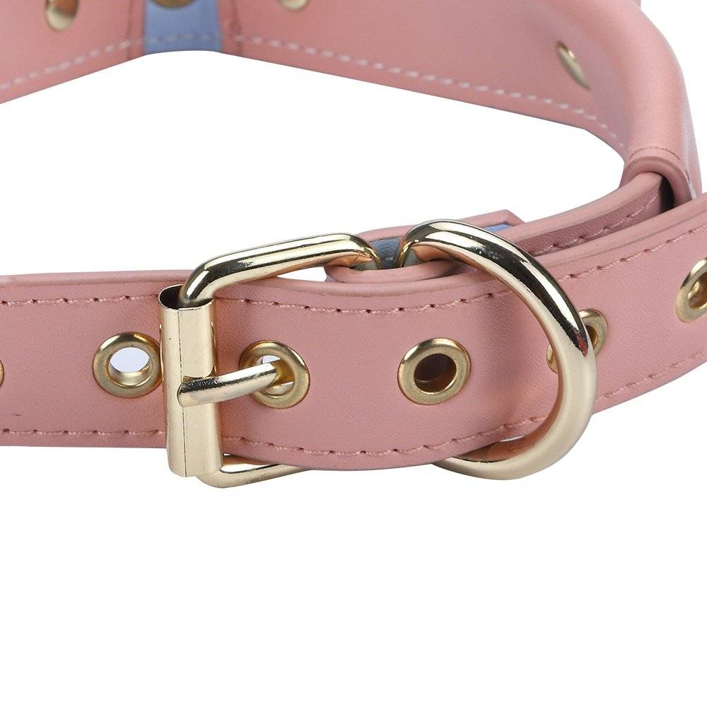 Couro do plutônio coleira de cachorro e coleira pescoço escravidão restrição com corrente de aço adulto escravo traje jogo sm brinquedo sexo para casal