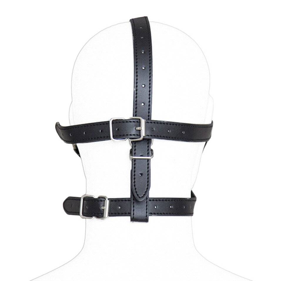 Camatech couro cabeça arnês com venda & sólido silicone focinho bola mordaça strapped na boca restrição bondage fetiche brinquedo adulto Camatech couro cabeça arnês com venda & sólido silicone focinho bola mordaça strapped na boca restrição bondage fetiche brinquedo adulto