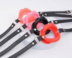 Mordaça Lábios Gag Sexy Boca Aberta Slave Humiliation BDSM Mordaça Jogos Adultos