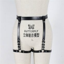 Cintas de Couro Harness Feminino Body Lingerie Suspensório E Liga Vestuário