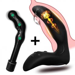 Massageador de Próstata Vibrador Doloise – Duas Peças Inserção Consolo Plug anal Estimulador de Próstata Jogos Adultos Vibradores