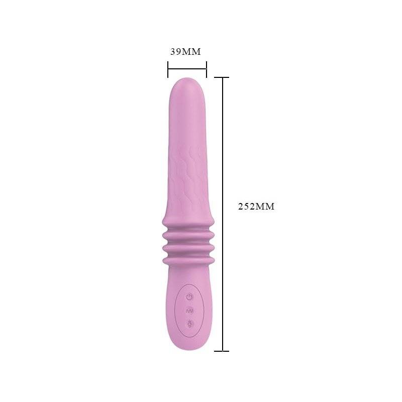 Muito amor 12 função 4 velocidade para cima e para baixo empurrando vibrador silicone vibrador ponto g clitóris recarregável massageador brinquedo do sexo feminino