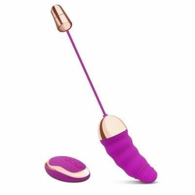 Loaey preto roxo usb recarregável 10 velocidade de controle remoto sem fio vibração sexo amor ovos vibrador brinquedos sexuais para mulher