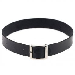 Choker Gargantilha Com Pingente – Colares De Couro E Metal Vestuário Bondage