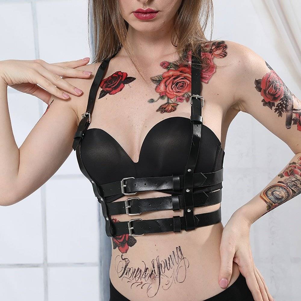 Sexy couro ligas cinto feminino lingerie preto arnês ajustável bondage corpo bdsm fetiche cosplay harajuku gótico espada cinto sexyshop acessorios eroticos sexo brinquedos eroticos