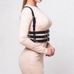 Ligas De Couro Arnês – Suspensórios Para Busto Harness Feminino Vestuário