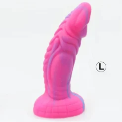 Dildo alien monster rosa tamanho L de lado