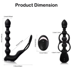 Alternative view of Vibrador Massageador Anal - Chicote De Dragão - Dupla Trava