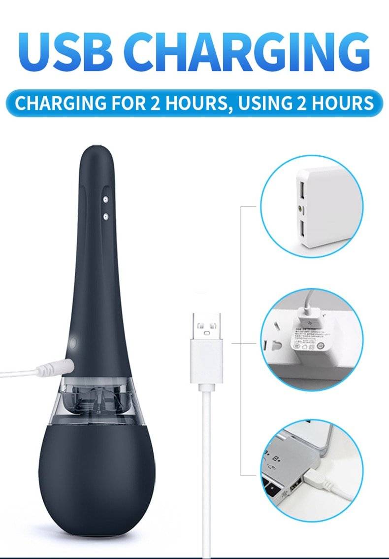 Cleaner Automático Enema BodyPro Limpador Vagina e Anal Recarregável USB