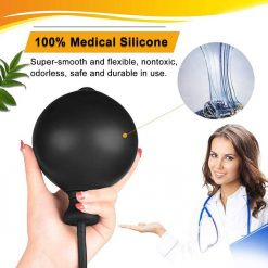 Inflável enorme anal butt plug rosca bola feminino vaginal anal dilatador expansível silicone massageador de próstata brinquedos sexuais Inserção Plug anal