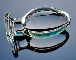 Plug Anal de Vidro Pyrex Glass 6,5 cm Diâmetro Grande Arredondado Inserção Plug anal
