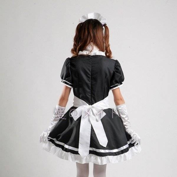 Roupa de empregada feminina doce gothic lolita vestidos anime K-ON! Cosplay traje avental vestido uniformes mais tamanho trajes de halloween