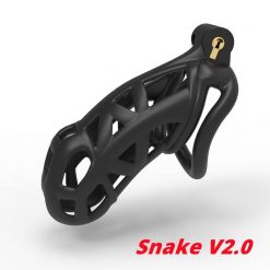 Cinto de Castidade Mamba Cage Snake V2 Arc Ring k3D Printed Cintos de Castidade