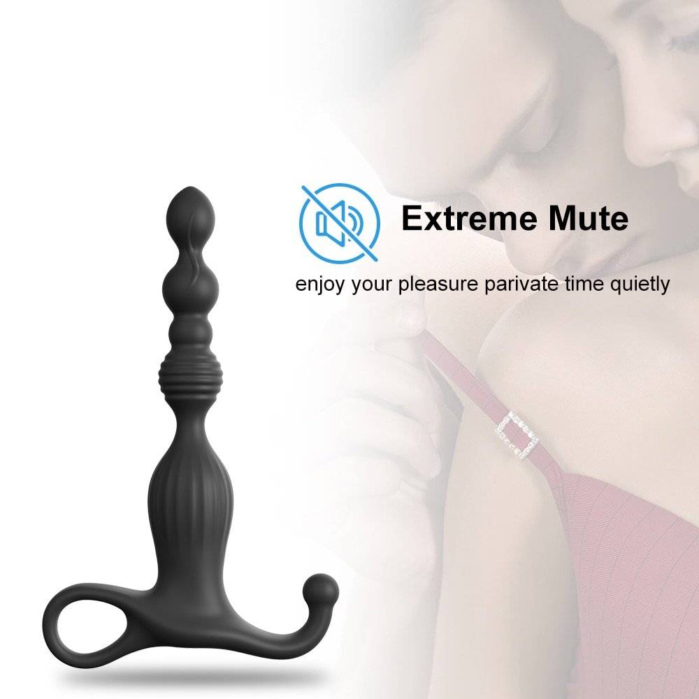 Plug Anal Wireless Light Silicone ButtPlug Estimulador de Próstata Vibrador Masculino