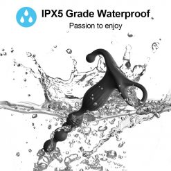 Plug Anal Wireless Light Silicone ButtPlug Estimulador de Próstata Vibrador Masculino Inserção Plug anal Estimulador de Próstata