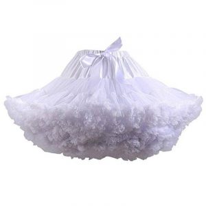 Saia Tutu Felpuda em Crinolina Sexy Sissy Cross Dress Maid Mini Skirt Fluffy Vestuário