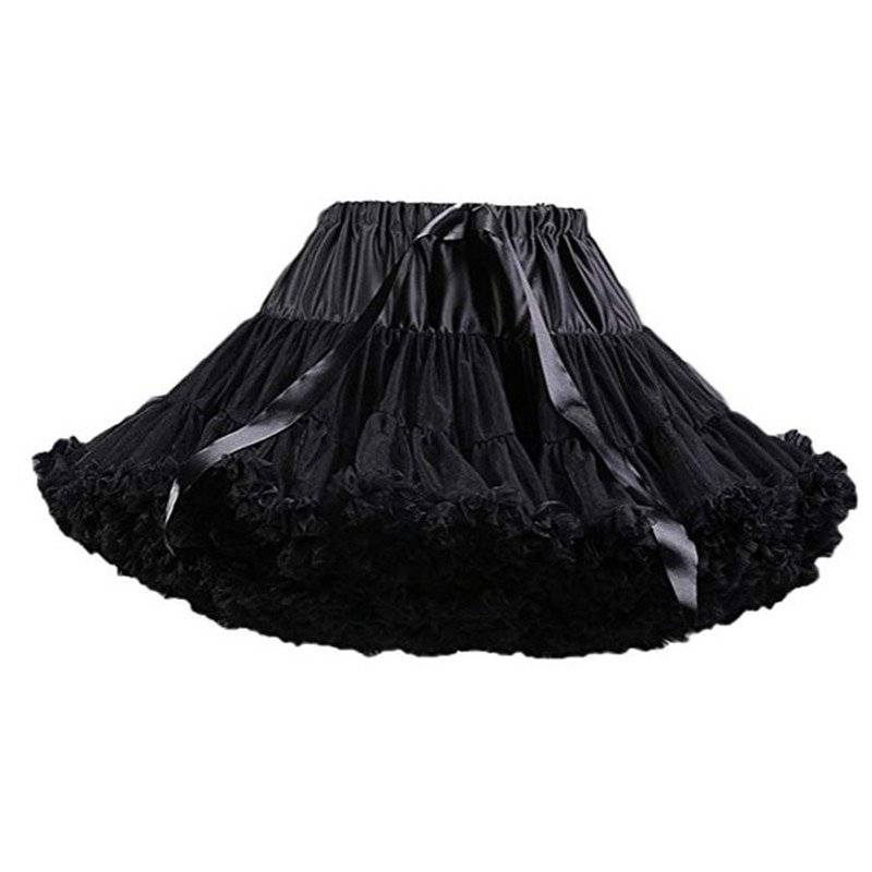 Saia Tutu Felpuda em Crinolina Sexy Sissy Cross Dress Maid Mini Skirt Fluffy