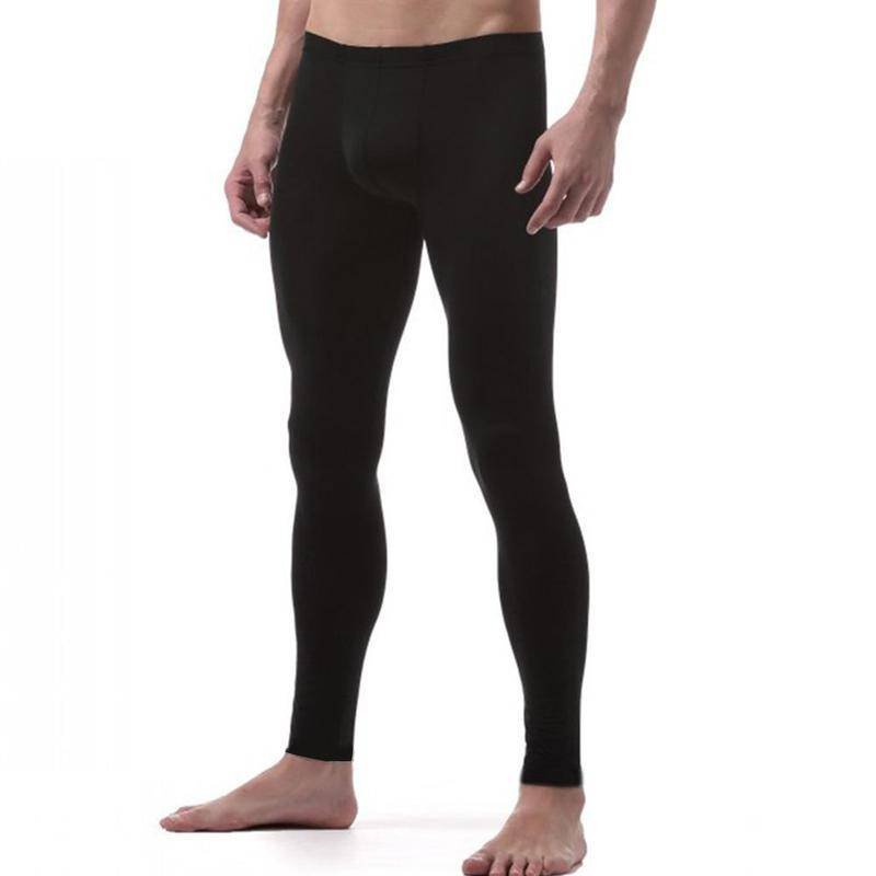 Calça de Seda Legging Masculina Spandex Sexy Pants