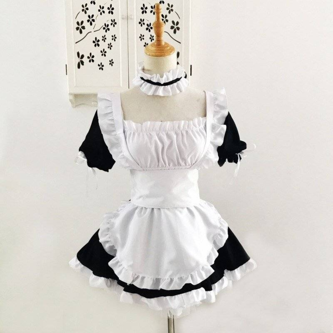 Fantasia Empregada Doméstica Maid Conjunto Sissy Cosplay - Chastity