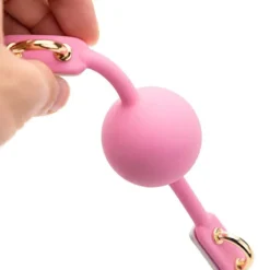 Bola de silicone macio rosa da ball gag
