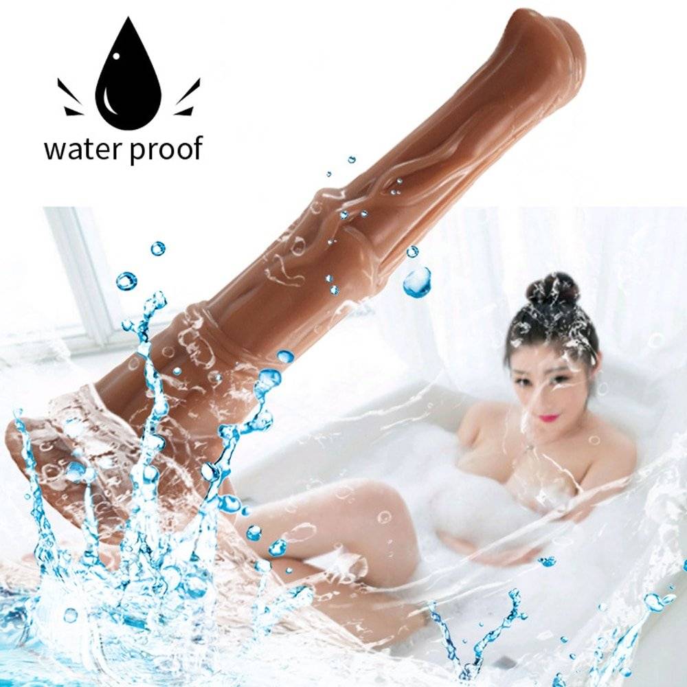 Dildo Horse Power Flesh Silicone Líquido Phallus Butt Plug Animal Cavalo