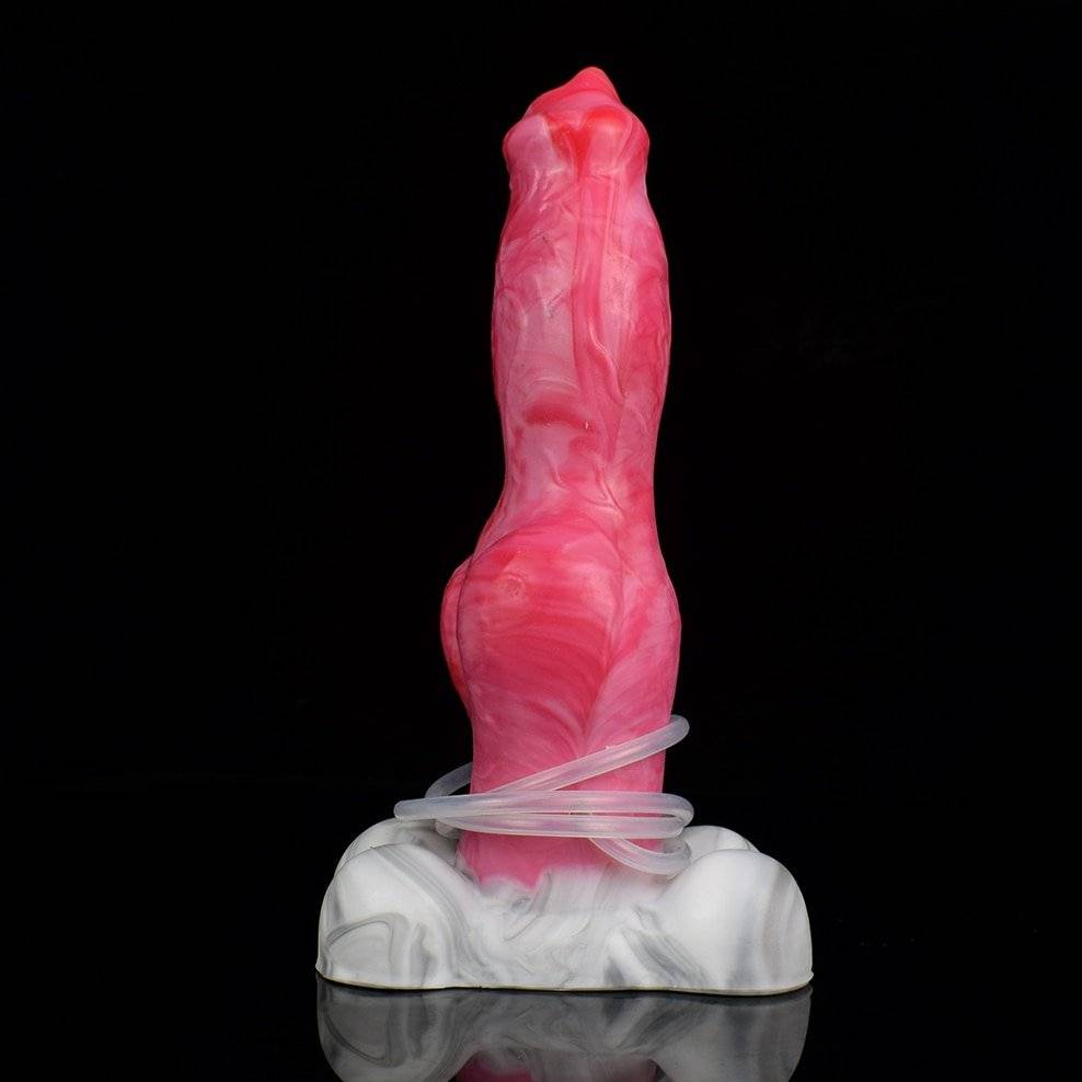 Faak animal cão pênis nó ejaculação realista esguicho dildo otário silicone anal plug brinquedos sexuais para mulher masturbador